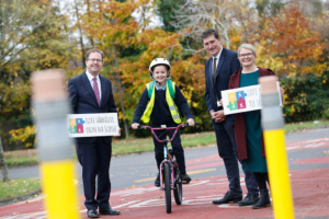 NO FEE NTA SRTS ROUND 3 E - kids bicycle Minister Eamon Ryan NTAs Finola O'Driscoll Minister of State James Lawless