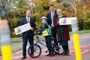 NTA SRTS ROUND 3 D - kids bicycle Minister Eamon Ryan NTAs Finola O'Driscoll Minister of State James Lawless